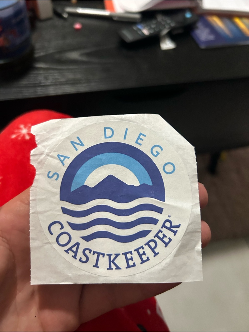 San Diego Coastkeeper Logo Sticker in Blue